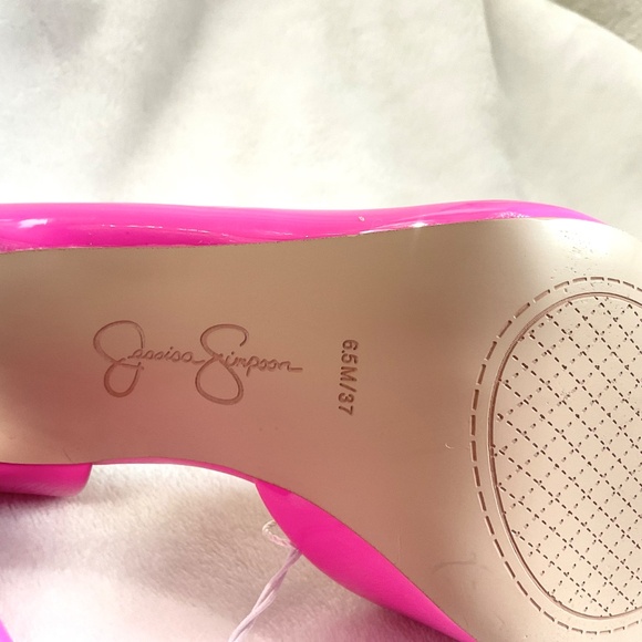 Hot Pink Patent D’Orsay Pointed Toe Heels Stiletto Barbiecore Sz 6.5 - Picture 13 of 15